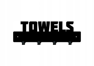Wieszak kuchenny Towels 2 40 cm - złoty