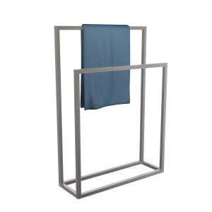 Wieszak na ręczniki stojący stal nierdzewna szlif M