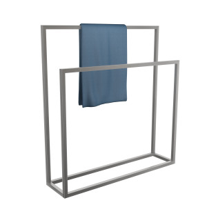 Wieszak na ręczniki stojący stal nierdzewna szlif L