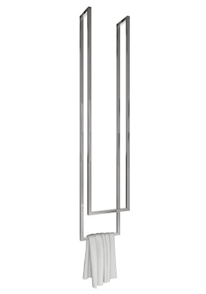 Wieszak na ręczniki sufitowy podwójny stal nierdzewna chrom XS