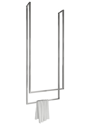 Wieszak na ręczniki sufitowy podwójny stal nierdzewna chrom M