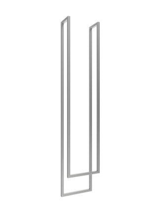 Wieszak na ręczniki sufitowy podwójny stal nierdzewna szlif XS