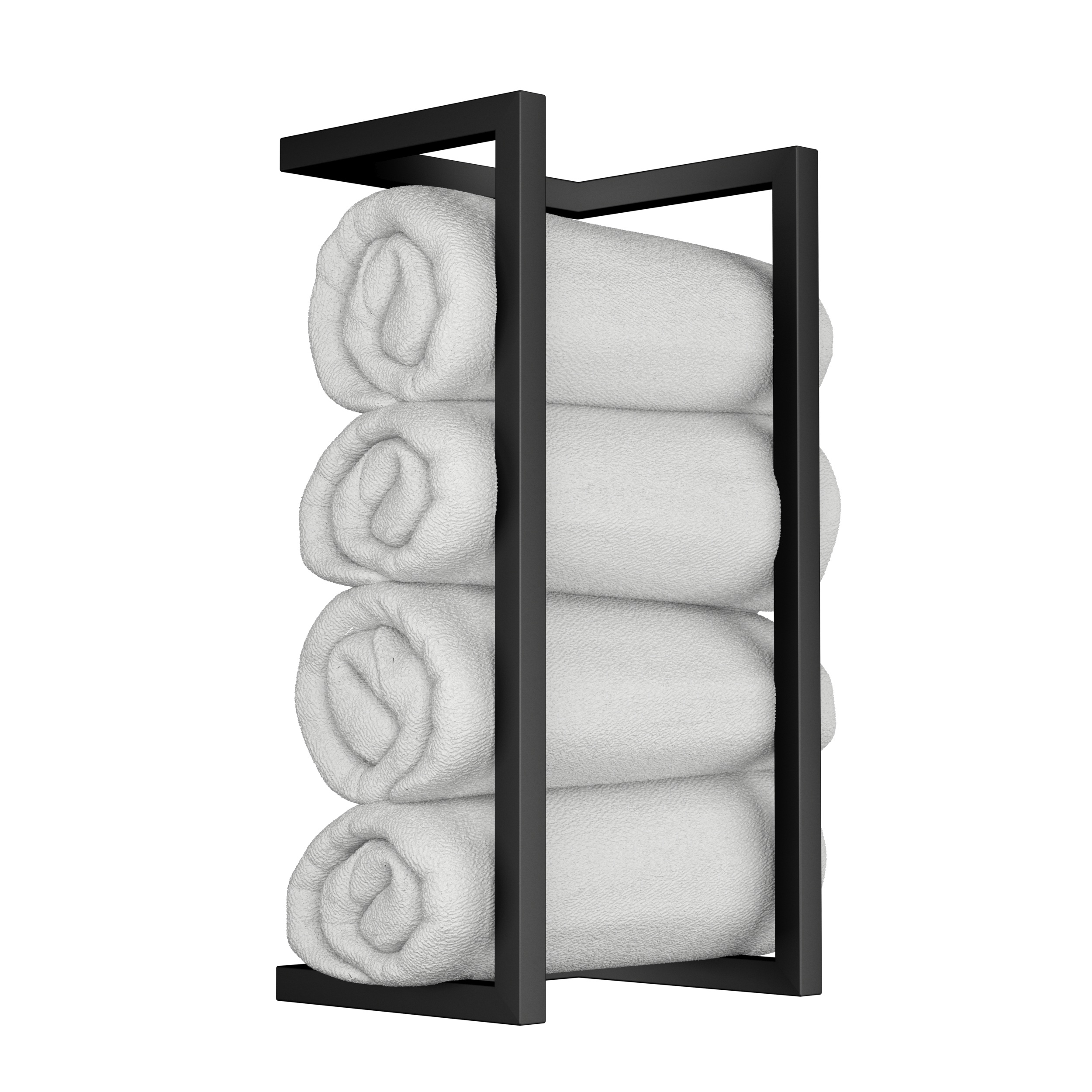 Wieszak ścienny na ręczniki Loft 50 cm - miedziany