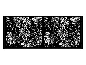Brama dwuskrzydłowa Viviana 400×170 cm - grafitowy