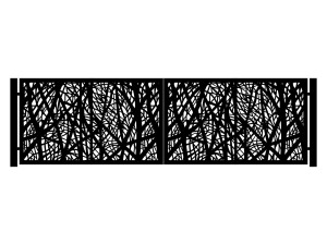 Brama dwuskrzydłowa Margarita 400×120 cm - antracytowy