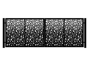 Brama dwuskrzydłowa Perina 400×150 cm - grafitowy