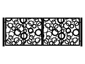 Brama dwuskrzydłowa Felicia 400×150 cm - brązowy