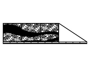 Brama przesuwna Luna 600×150 cm - biały matowy