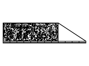 Brama przesuwna Aurora 600×150 cm - czarny mat
