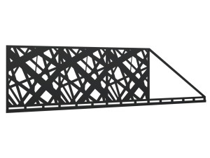 Brama przesuwna Elisa 600×170 cm - czarny mat