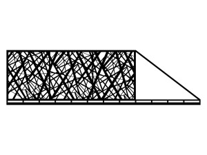 Brama przesuwna Eva 600×170 cm - czarny mat
