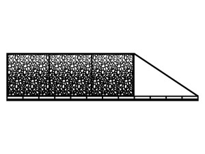 Brama przesuwna Perina 600×150 cm - czarny mat