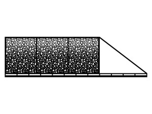 Brama przesuwna Perina 600×170 cm - biały matowy