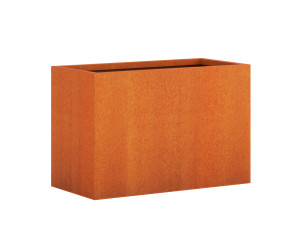 Donica ogrodowa metalowa Corten 45x90x60 cm
