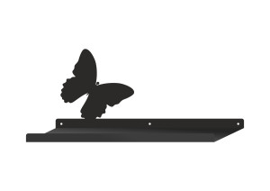 Półka metalowa dla dziecka 45 cm - miedziany