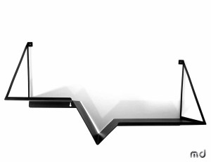 Półka ścienna metalowa POL035 69 cm - miedziany