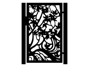 Furtka Camilla 90×150 cm - biały matowy