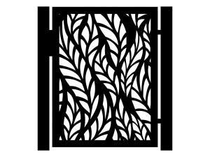 Furtka Alessia 90×120 cm - czarny matowy