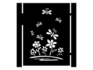 Furtka Terina 90×120 cm - czarny mat