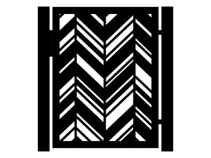 Furtka Mia 90×120 cm - biały matowy