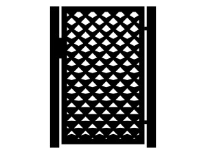 Furtka Dina 90×150 cm - biały matowy