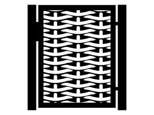 Furtka Nina 90×120 cm - biały matowy