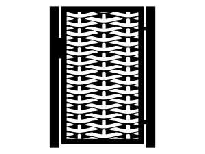 Furtka Nina 90×150 cm - biały matowy