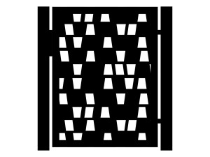 Furtka Cristina 90×120 cm - biały matowy