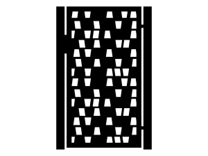 Furtka Cristina 90×170 cm - biały matowy