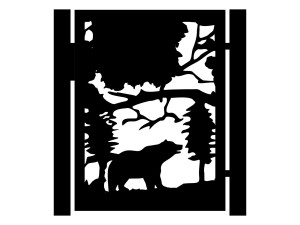 Furtka Olivia 90×120 cm - biały matowy