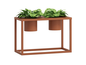 Kwietnik metalowy TUBE loft S 30x60x40cm - miedziany