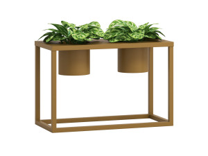 Kwietnik metalowy TUBE loft S 30x60x40cm - złoty