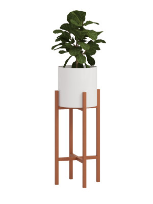Kwietnik metalowy loft X M - miedziany