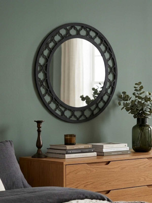 Lustro metalowe Maroko L25 50 cm - miedziany