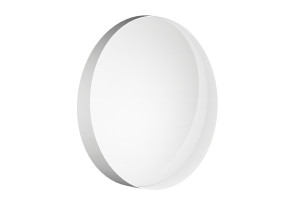 Lustro Bergen metalowe asymetryczne styl skandynawski 60 cm - biały matowy