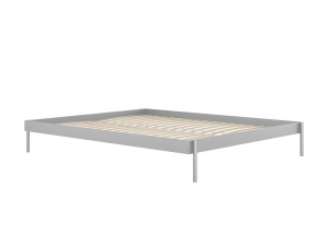 Łóżko metalowe Minimal 160x200 cm - srebrny