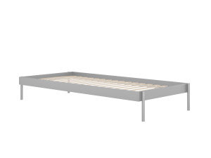 Łóżko metalowe Minimal 90x200 cm - srebrny