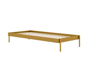 Łóżko metalowe Minimal 90x200 cm - złoty