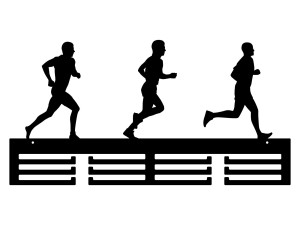 Wieszak na medale Bieg 60 cm - miedziany