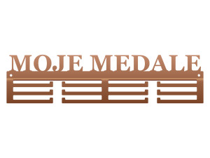 Wieszak na medale Moje medale 40 cm - miedziany
