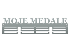 Wieszak na medale Moje medale 40 cm - srebrny