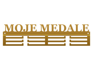 Wieszak na medale Moje medale 40 cm - złoty