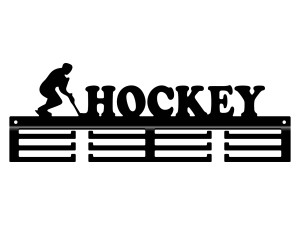 Wieszak na medale Hockey 40 cm - czarny mat