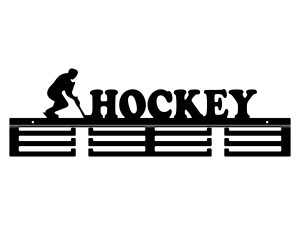 Wieszak na medale Hockey 60 cm - czarny mat