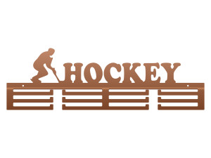 Wieszak na medale Hockey 60 cm - miedziany