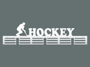 Wieszak na medale Hockey 80 cm - biały matowy