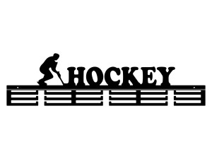 Wieszak na medale Hockey 80 cm - czarny mat