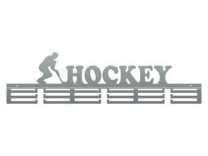 Wieszak na medale Hockey 80 cm - srebrny