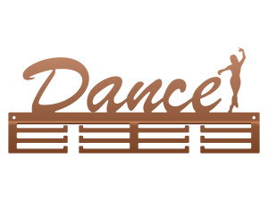 Wieszak na medale Dance 40 cm - miedziany