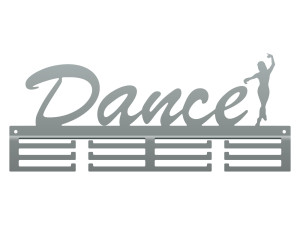 Wieszak na medale Dance 40 cm - srebrny